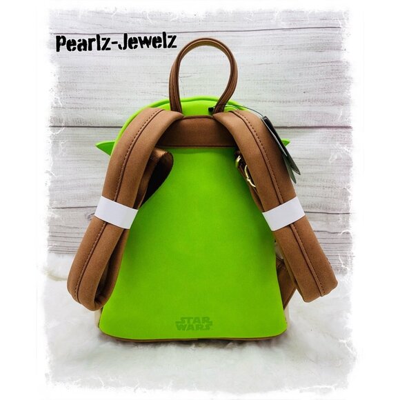 Loungefly Funko Pop! Star Wars Yoda Figural Cosplay Mini Backpack NWT main image 6